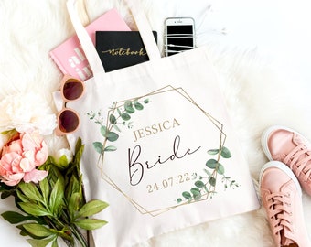 Personalised Bride Bag | Hen Party | Tote Shopping Bag | Bride To Be | Bridal Party | Bridesmaids | bride squad | wife bag | Wedding day bag