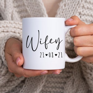 Personalised Wifey Mug | Bride to be Gift | Engagement | Anniversary |Coffee Mug | Wife