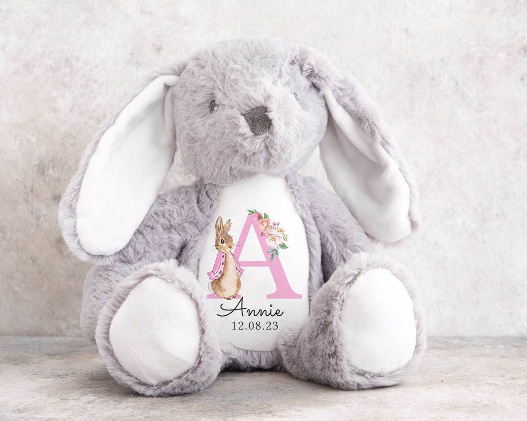 Personalised Teddy New Baby Gift Peter Rabbit Flopsy Gifts for