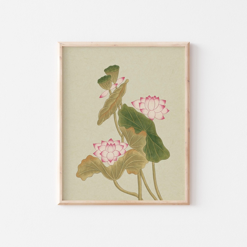 Lotus Flower Art Print, DIGITAL DOWNLOAD - Etsy