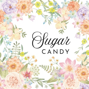 Flores de primavera de acuarela - Ramos de flores en colores pastel - Tarjeta de invitación de boda con imágenes prediseñadas florales de primavera