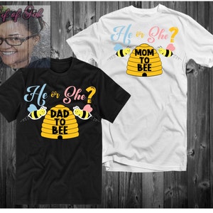 Gender Reveal/Bee Theme/He or She SVG PNG JPEG