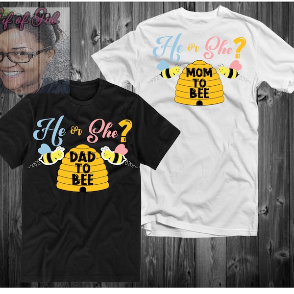 Género Reveal/Bee Theme/Él o Ella SVG PNG JPEG