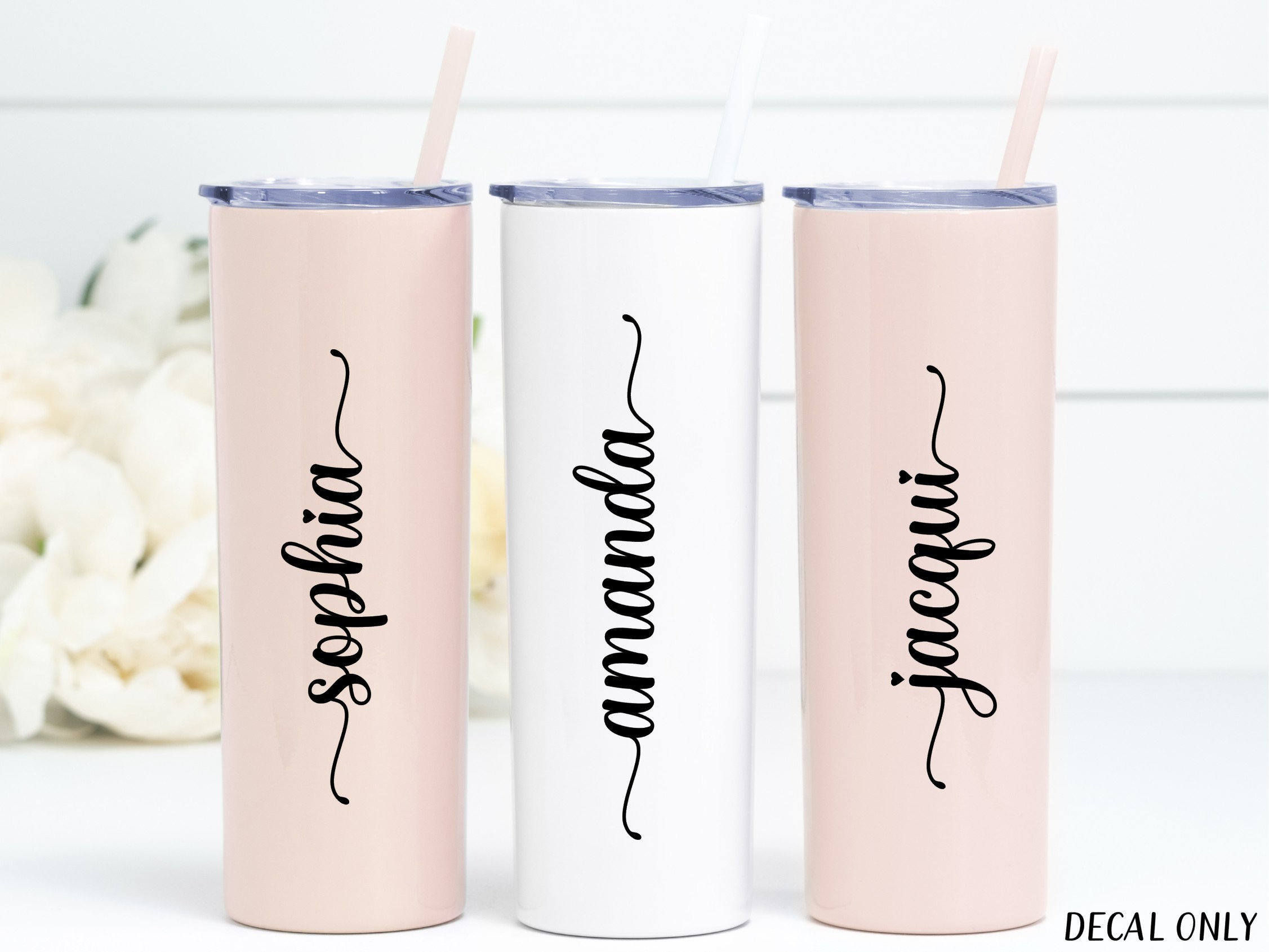 Custom Name Decal for Tumbler Personalized Sticker Water Etsy Australia