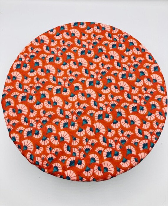 Couvre Plat Charlotte Lavable Écologique Éventail Ethnique