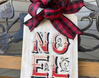 NOEL Door Tag, home decor, winter decor