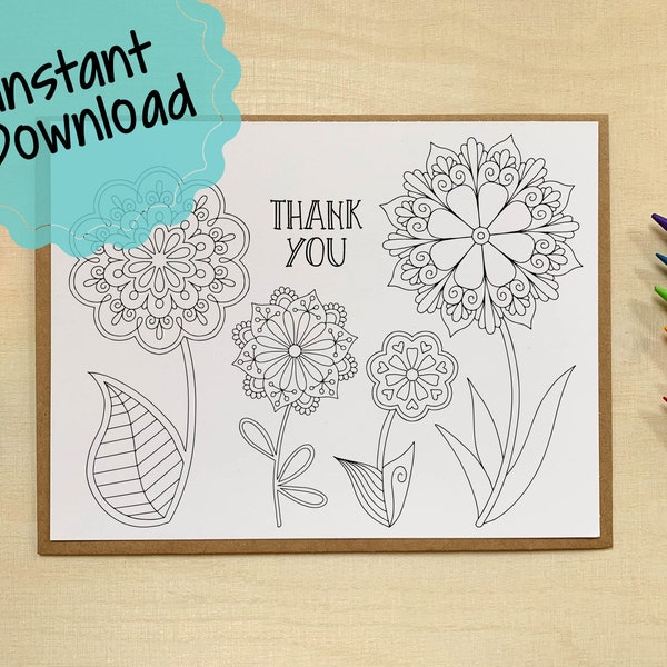 Floral Thank You - Etsy