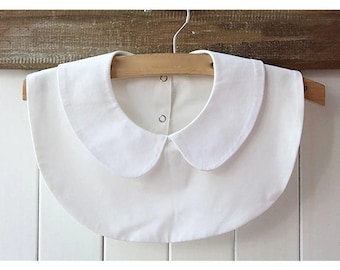 Peter Pan Collar Fake collar Collar White Cotton Collar Dickie collar Falshe shirt front