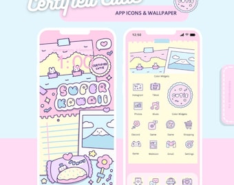 pink phone wallpaper ios android app icon pack | photo graphic