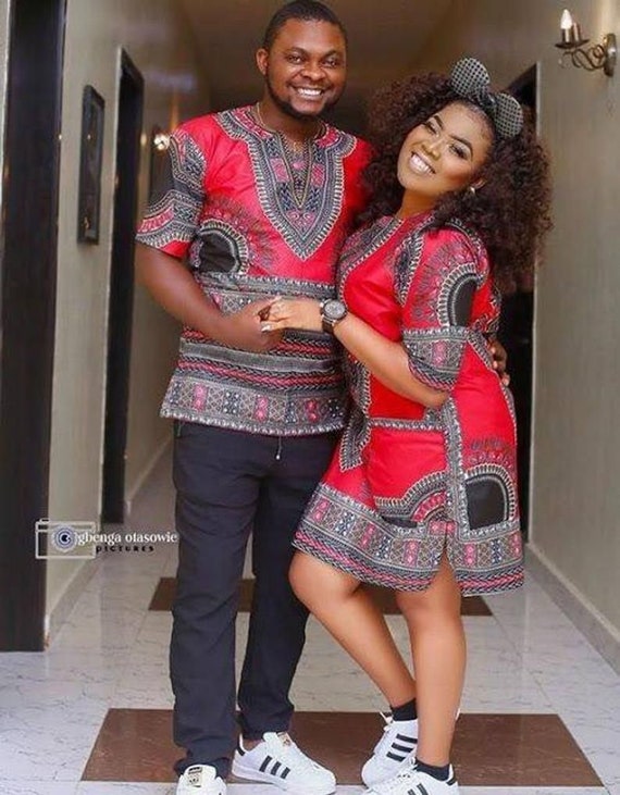 African Couple Dashiki African Couple Clothing African | Etsy