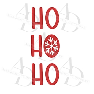 Ho Ho Ho SVG | Christmas Svg File | Snowflake SVG | Santa SVG | svg Cutting Files | Silhouette | Christmas Quote | Funny Christmas Svg