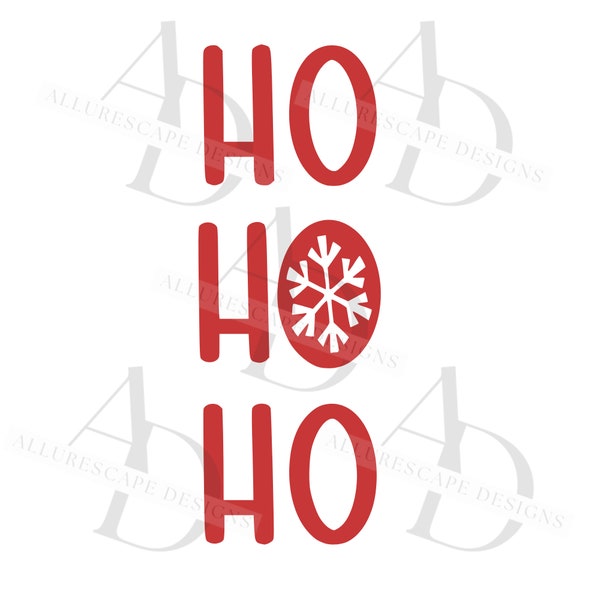 Ho Ho Ho SVG | Christmas Svg File | Snowflake SVG | Santa SVG | svg Cutting Files | Silhouette | Christmas Quote | Funny Christmas Svg