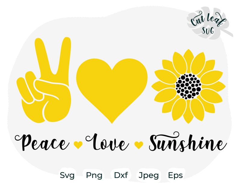 Download Peace Love Sunshine svg sunflower svg sunshine svg summer ...