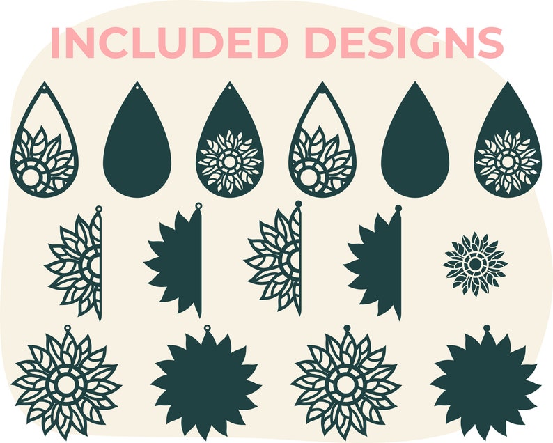 Free Free 330 Sunflower Earring Svg Free SVG PNG EPS DXF File