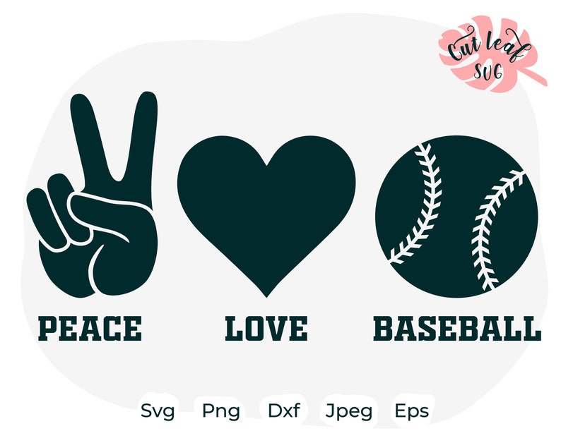Download Peace love Baseball svg Baseball svg baseball mom svg ...