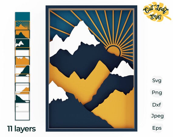 Free Free 275 Mountain Layered Svg SVG PNG EPS DXF File