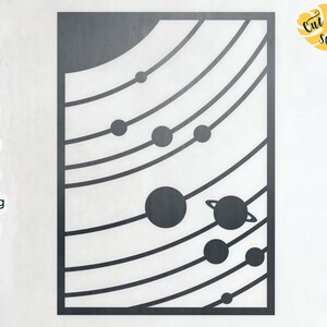 Solar system svg, dxf files for plasma, cnc files for wood, space svg, galaxy svg, sun svg, rocket svg, adventure svg, solar system