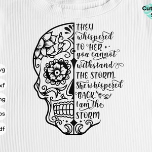Sugar Skull SVG - Schädel svg, Calavera svg, Mandala svg, Day of the Dead svg, Schneidefilr für Cricut