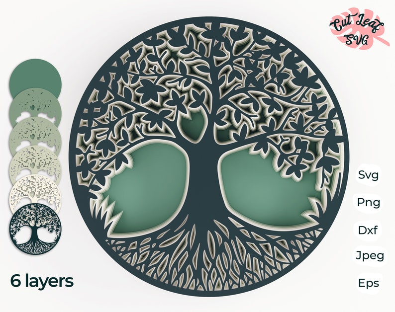 Free Free Layered Tree Svg 477 SVG PNG EPS DXF File