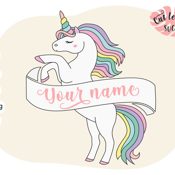 Unicorn svg, Monogram svg, Unicorn clipart, Unicorn png, Unicorn birthday svg, unicorn horn, cute unicorn svg, silhouette cricut file