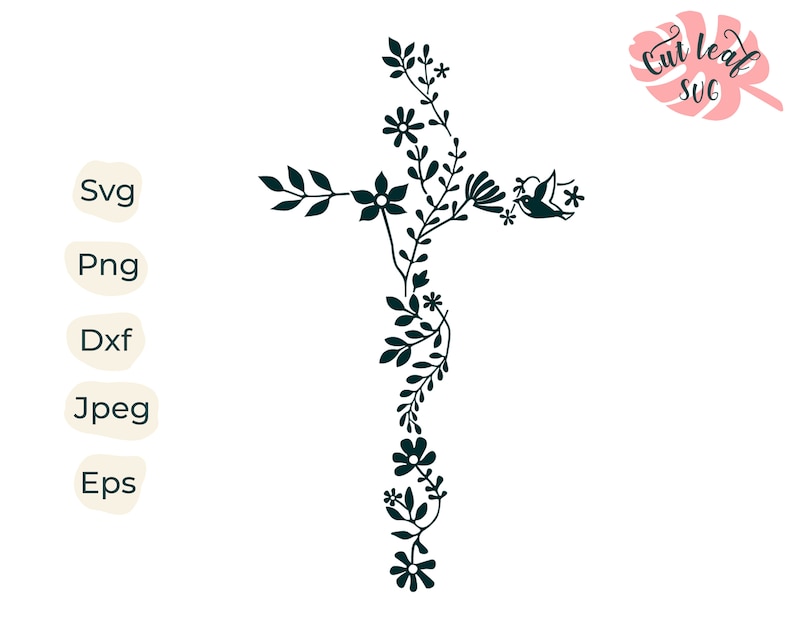 Download Cross svg Flower Cross svg Faith svg Christian svg | Etsy