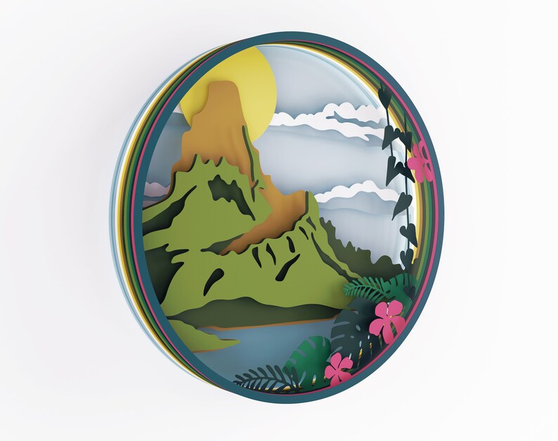 Free Free 107 Mountain Layered Svg SVG PNG EPS DXF File