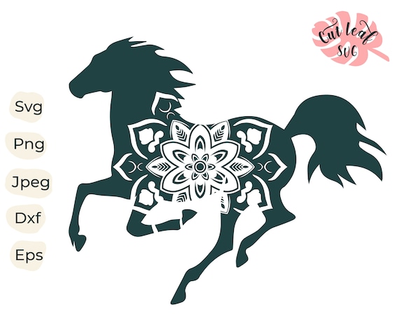 Download Mandala horse svg horse svg horse head svg mandala svg | Etsy
