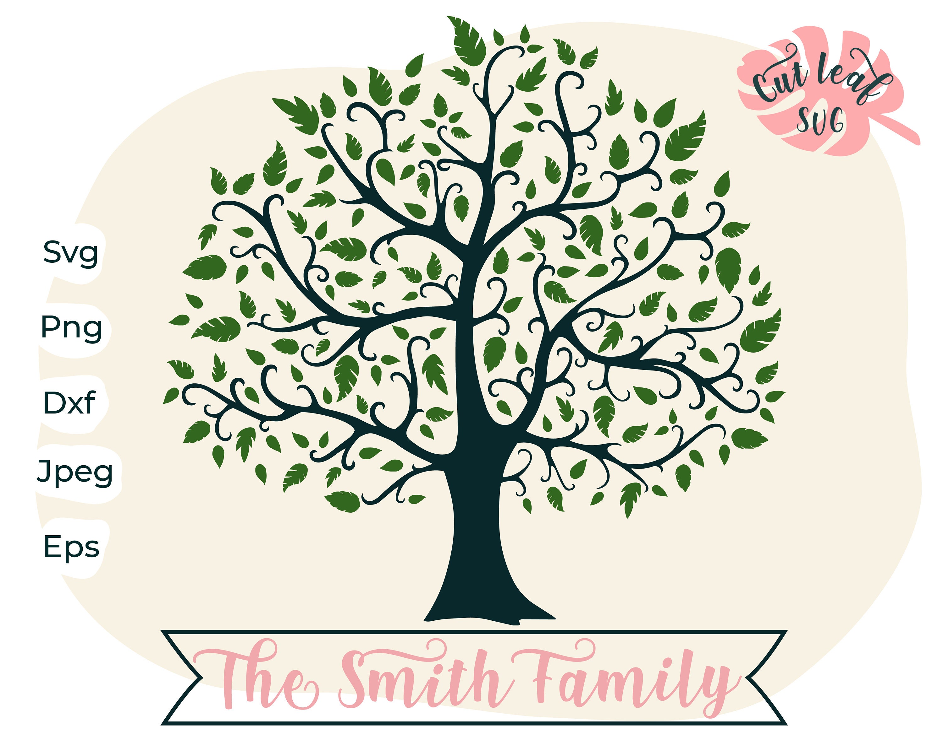 Download Family Tree Svg Family Reunion Svg Family Monogram Svg Tree Etsy