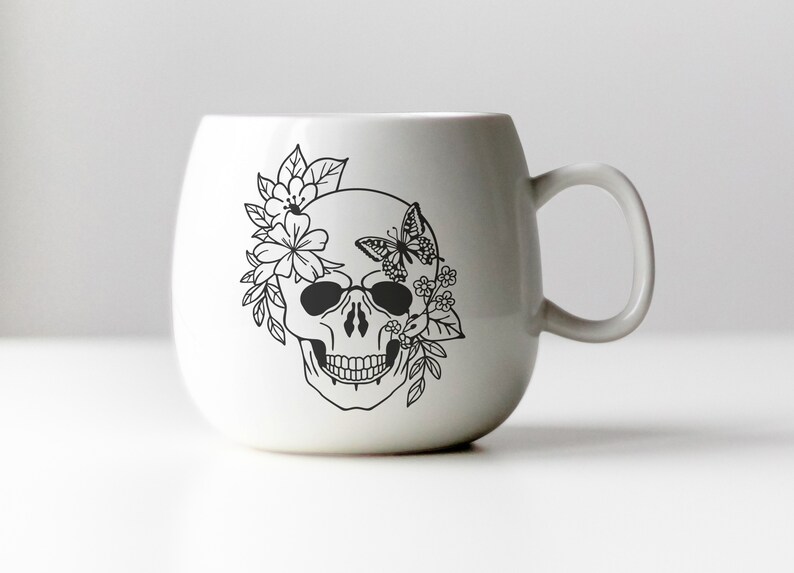 Free Free Flower Skull Svg SVG PNG EPS DXF File