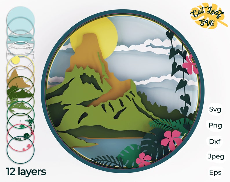 Free Free 261 Mountain Layered Svg SVG PNG EPS DXF File