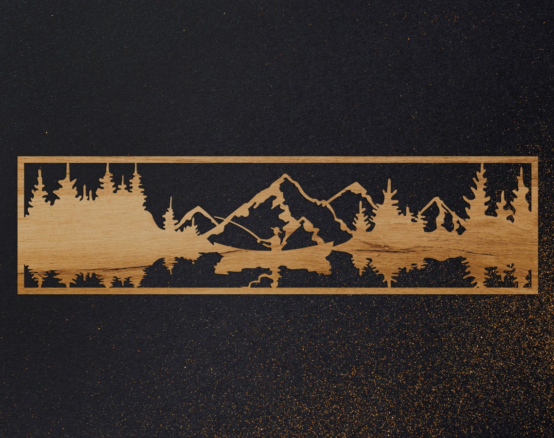 Hunting Fishing Scene SVG, DXF Files for CNC Plasma Cutting (digital ...