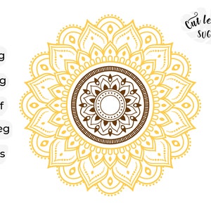 Sunflower svg, sunflower clipart, mandala svg, flower svg, zentangle svg, sunflower png, summer svg, sunflower decal, floral svg