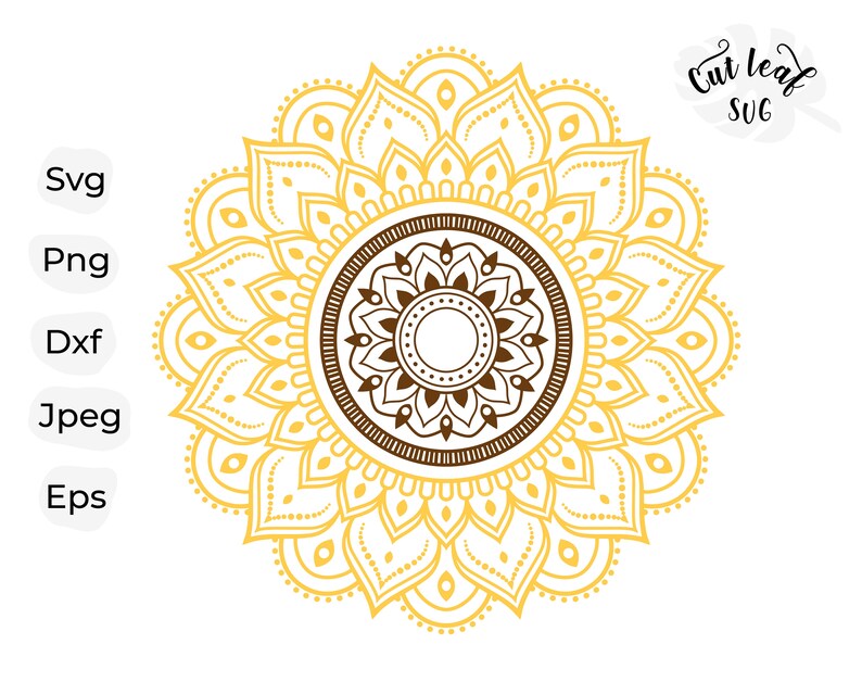 Download Sunflower svg sunflower clipart mandala svg flower svg | Etsy