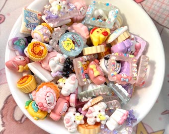 Kawaii Character Charm Scoop | Decoden & DIY Craft Mix | 4 oz