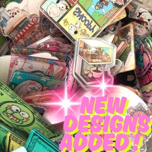 Mixed Acrylic Charms, Variety Scoops, Grab Bag, San San, Starbies, Kawaii, Keychains, Supply, DIY, Popular Characters