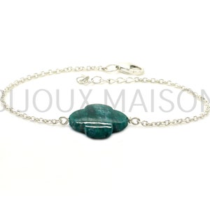 Sterling Silber Blumen Smaragd Armband: Handgemachter Kettenschmuck