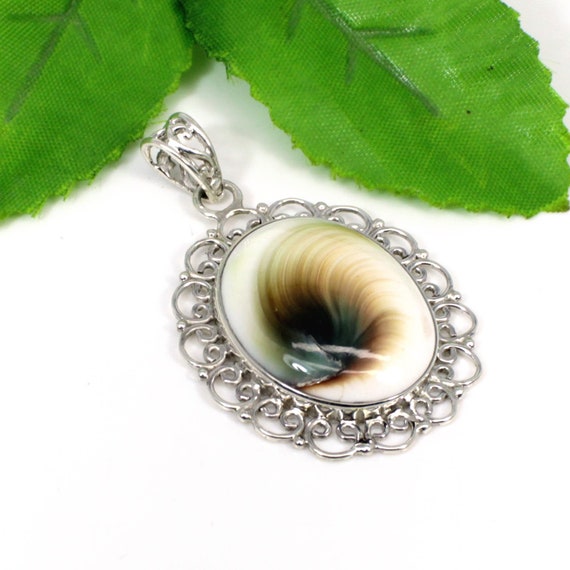 Sterling Silver Designer Pendant Necklacewisdom Shiva Eye - Etsy