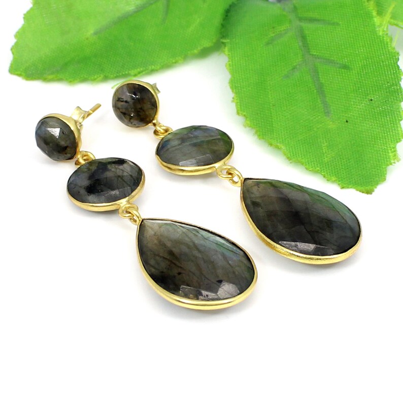 Labradorite Earrings Silver,Flashy Labradorite Earrings,Labradorite Sterling Silver Earrings 925,Rainbow Labradorite Earrings,Boho Earrings