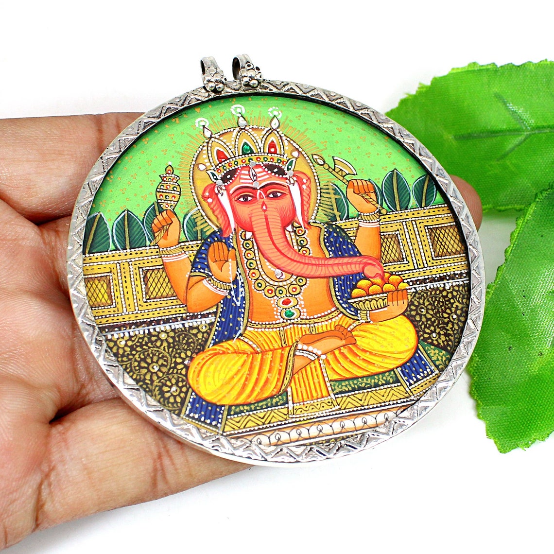 Ganesha Pendant Spiritual Jewelry 925 Sterling Silver Etsy India