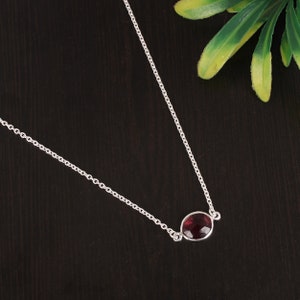 Pink Tourmaline Sterling Silver Necklace: October Birthstone Jewelry