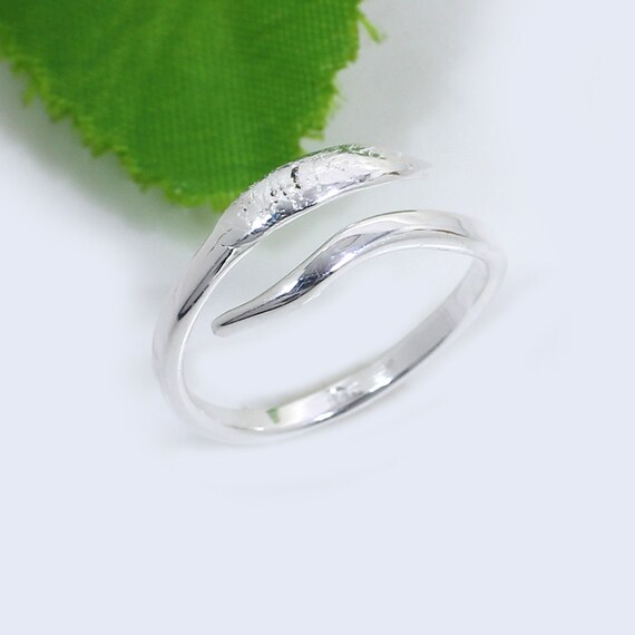 Anello da pollice regolabile in argento Sterling 925, a forma di