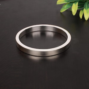 Solid 925 Sterling Silver Handmade Bangles Punjabi Bangle Bracelet Kada, Plain Bangle Bracelet, Unisex Tribal Gift Jewelry, Gift For Husband