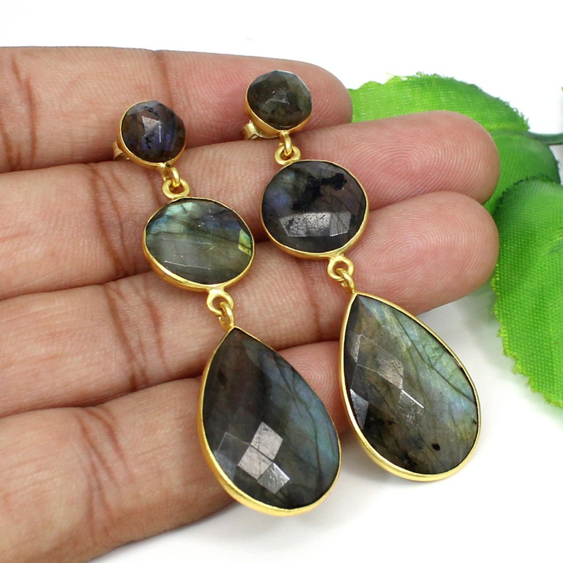 Labradorite Earrings Silver,Flashy Labradorite Earrings,Labradorite Sterling Silver Earrings 925,Rainbow Labradorite Earrings,Boho Earrings