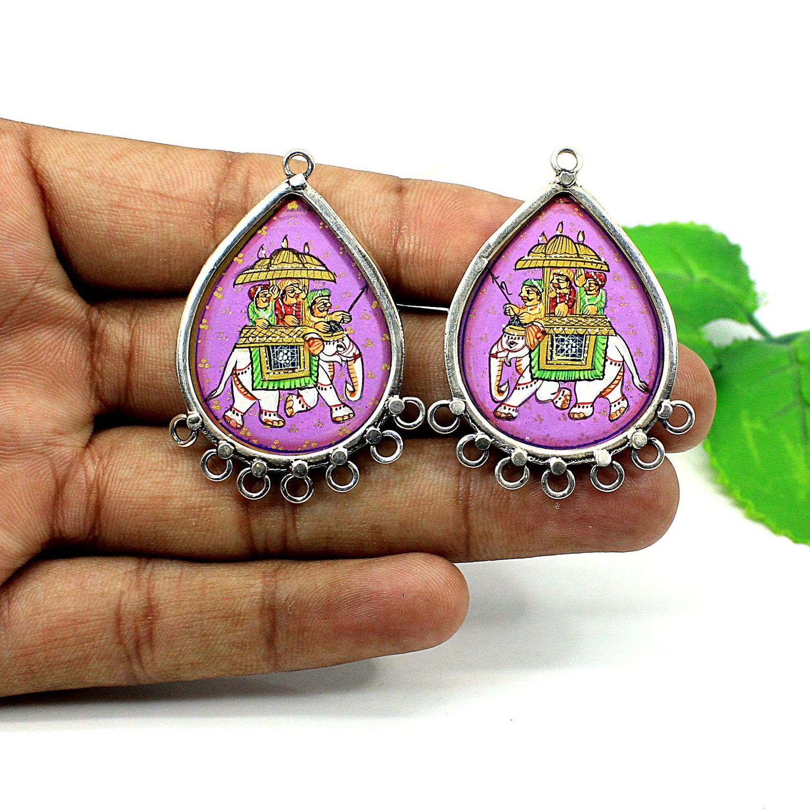 Rajasthani Jewelry Painting Jewelry Handmade Jewelry for Etsy UK