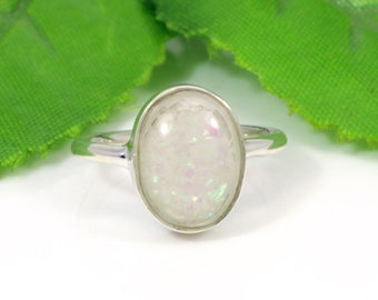 Opal Ring, 925 Sterling Silver Ring, Handmade Rings, Statement Ring, Wedding and Engagement Ring, Unisex Rings, Boho Rings, Gemstone Jewelry