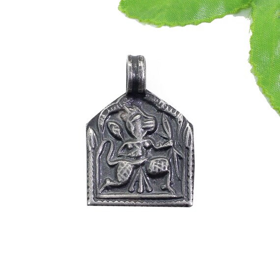 Tribal Silver Diety Amulet From Rajasthan Tribal Silver Diety Amulet From Rajasthan
