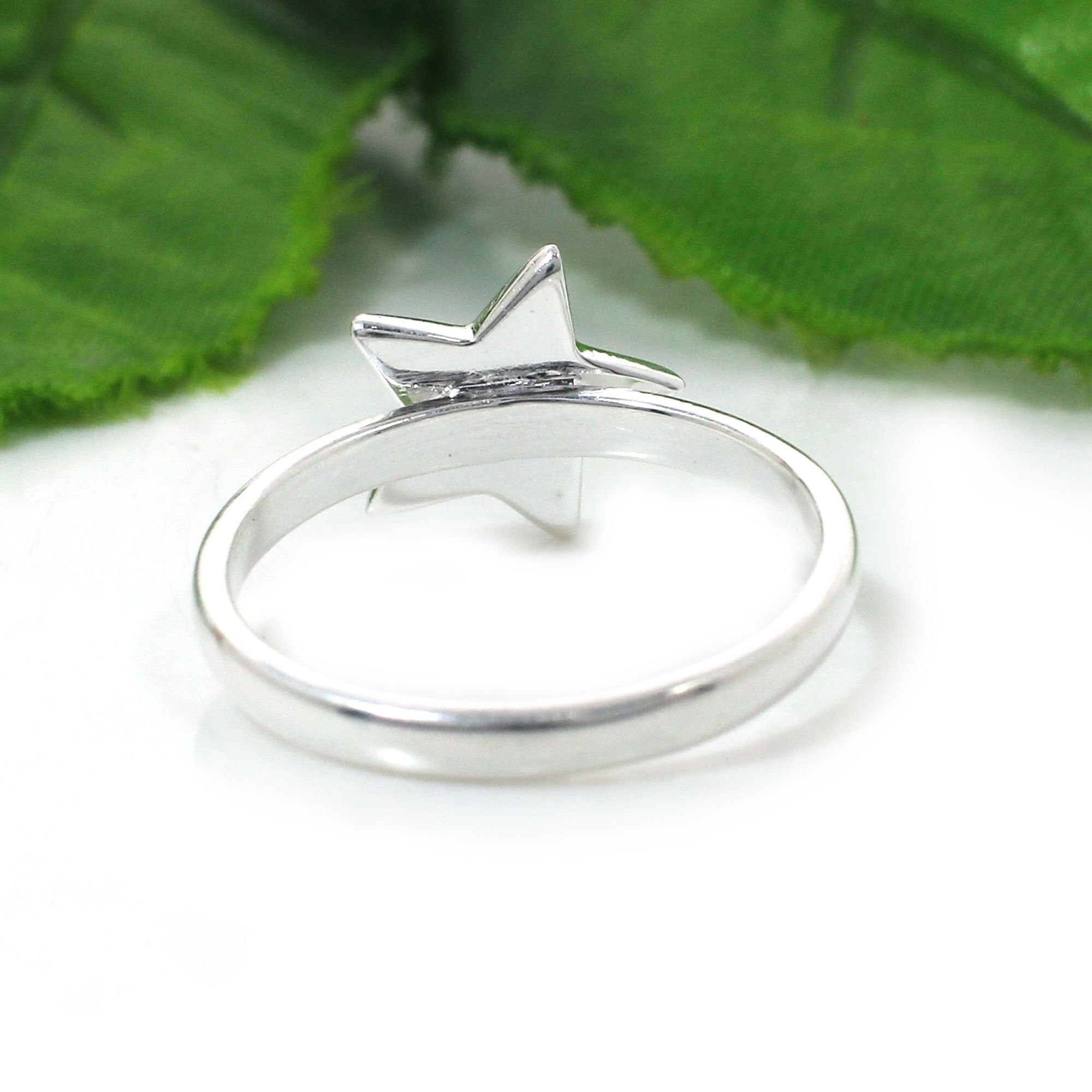 Sterling Silver Star Design Handmade Ring Stackable Ring Etsy