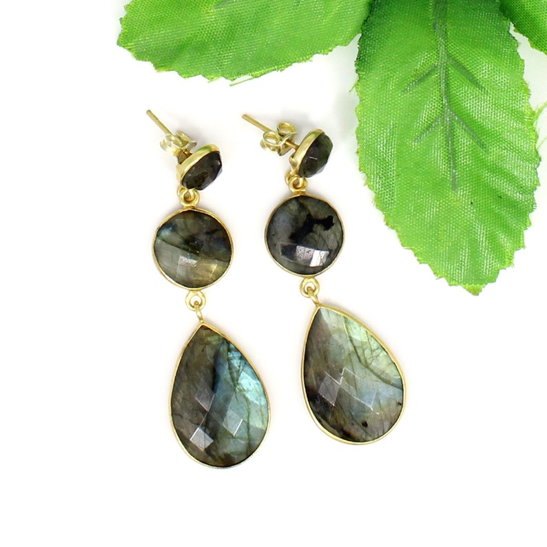 Labradorite Earrings Silver,Flashy Labradorite Earrings,Labradorite Sterling Silver Earrings 925,Rainbow Labradorite Earrings,Boho Earrings