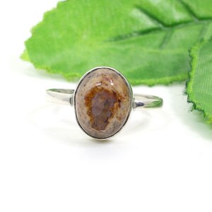 Mexican Fire Opal Rings for Women -Rare Stone Ring - Natural Opal Ring -October Birthstone Ring - Bezel Ring - Anniversary Gift for Her