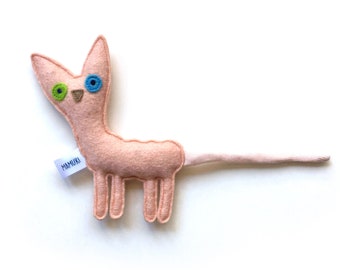 Felt plush Sphynx cat